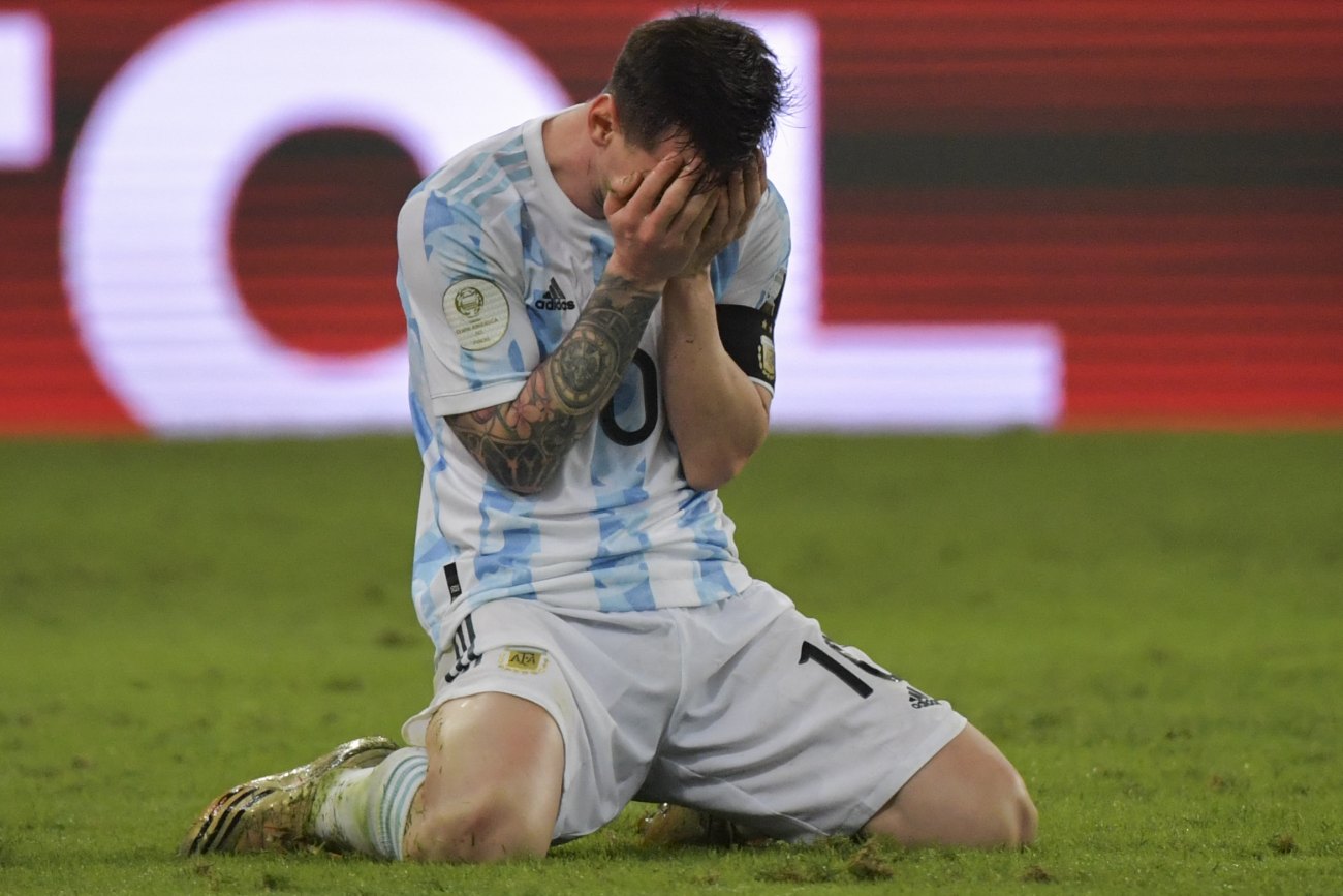 messi triste